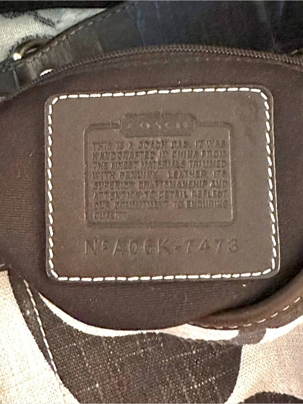 VINTAGE Y2K Coach Carly Hobo Bag – Rare Giant C Brown & Cream Linen #7473